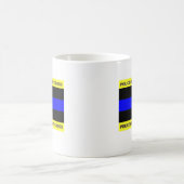 Mug Ligne de police bleue mince (Centre)