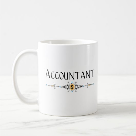 Mug Ligne décorative comptable (Gauche)
