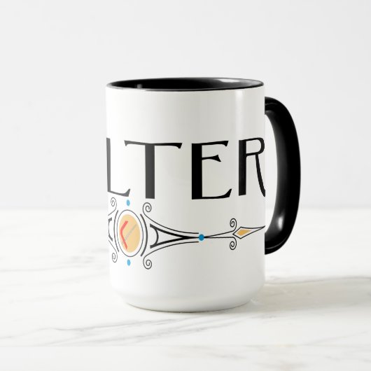 Mug Ligne décorative de chaudière (Devant droit)