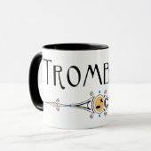 Mug Ligne décorative Trombone (Devant gauche)