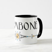Mug Ligne décorative Trombone (Devant droit)
