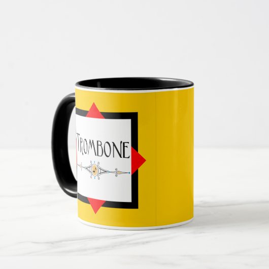 Mug Ligne décorative Trombone (Devant gauche)