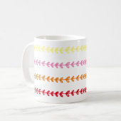 Mug Ligne Feuille mignonne personnalisable (Devant gauche)