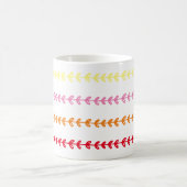 Mug Ligne Feuille mignonne personnalisable (Centre)