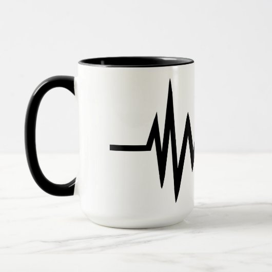 Mug Ligne indicatif d'appel de fréquence de (Gauche)