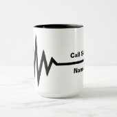 Mug Ligne indicatif d'appel de fréquence de (Centre)