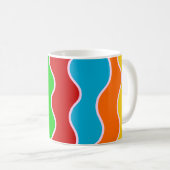 Mug Ligne ondulée verticale colorée motif (Devant droit)