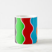 Mug Ligne ondulée verticale colorée motif (Centre)