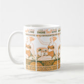 Mug Ligne rapide horaire de rivage (Gauche)