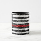 Mug Ligne rouge mince drapeau de Camo (Centre)