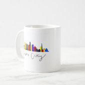 Mug Ligne Skyline de Kansas City (Devant gauche)