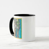 Mug Ligne Skyline de la côte russe avec (Devant gauche)