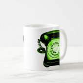 Mug Ligne téléphonique verte (Devant droit)
