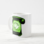 Mug Ligne téléphonique verte (Devant gauche)