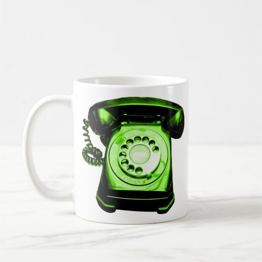 Mug Ligne téléphonique verte (Gauche)