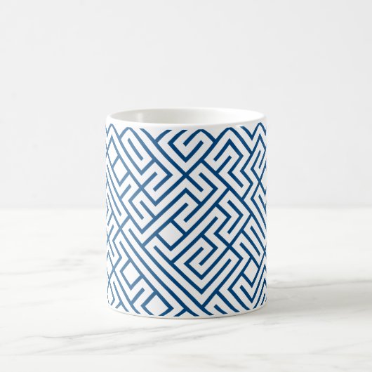 Mug Lignes à carreaux 10 IMPRIMER générative (lignes b (Centre)