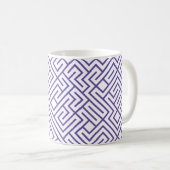 Mug Lignes à carreaux 10 IMPRIMER générative (lignes v (Devant droit)