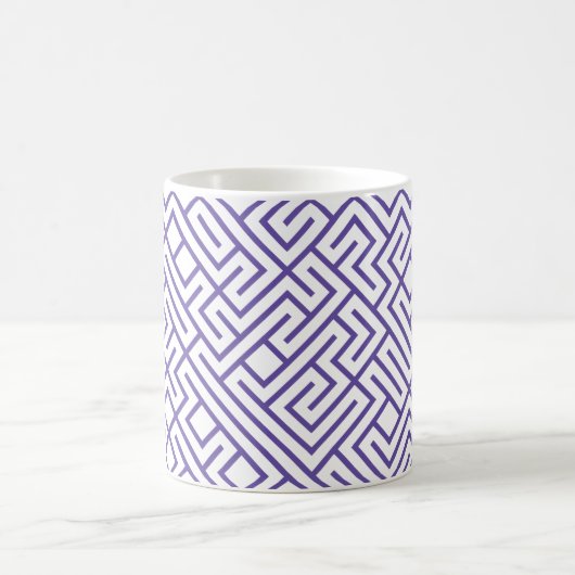 Mug Lignes à carreaux 10 IMPRIMER générative (lignes v (Centre)