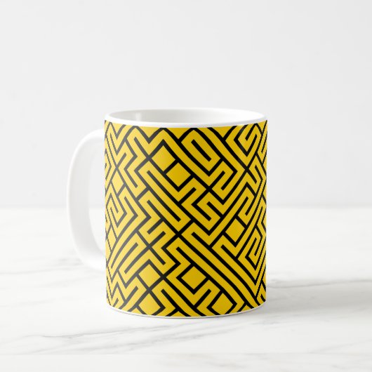 Mug Lignes à carreaux 10 IMPRIMER générative (rempliss (Devant gauche)