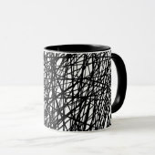 Mug Lignes Abstraites (Devant droit)