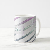 Mug Lignes abstraites de gradient (Devant droit)