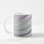 Mug Lignes abstraites de gradient (Gauche)