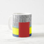 Mug Lignes Abstraites et rectangles (Devant gauche)