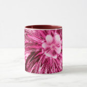 Mug Lignes Abstraites Fleur pourpre (Centre)