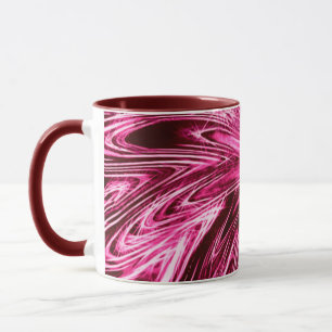 Mug Lignes Abstraites Fleur pourpre