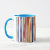 Mug Lignes aquarelles colorées (Gauche)