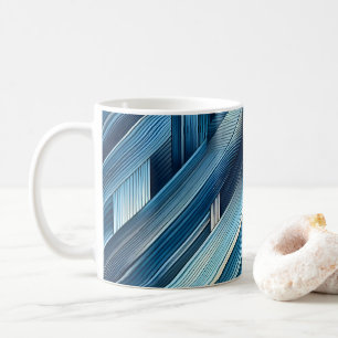 Mug Lignes Bleues De Mouvement