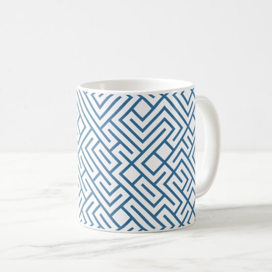 Mug Lignes carrelées 10 IMPRIMANTES génératives (rempl (Devant droit)