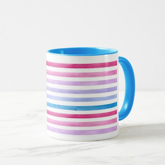 Mug Lignes colorées (Devant droit)