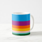 Mug Lignes colorées (Devant droit)