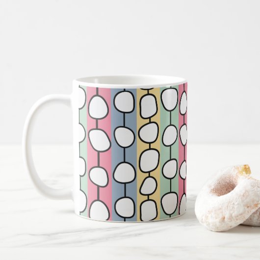 Mug Lignes colorées Pastel MCM (Avec donut)