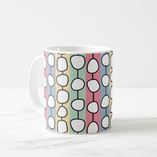Mug Lignes colorées Pastel MCM (Devant gauche)