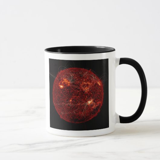 Mug Lignes de champ magnétique sur le Soleil 3 (Droite)