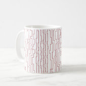 Mug Lignes de circuit plus grandes (Devant gauche)