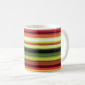 Mug Lignes de couleurs d'automne (Devant droit)