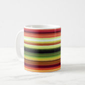 Mug Lignes de couleurs d'automne (Devant gauche)