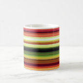 Mug Lignes de couleurs d'automne (Centre)