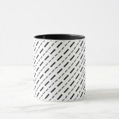 Mug Lignes De Dash Noir Et Blanc (Centre)