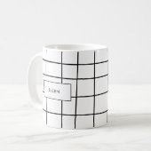 Mug Lignes de grille merveilleuses (Devant gauche)