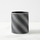 Mug Lignes de gris noir et blanc ultra minces (Centre)