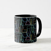 Mug Lignes de laboratoire de chimie (Devant droit)