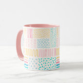 Mug Lignes de motif (Devant gauche)