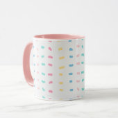 Mug Lignes de motif (Devant gauche)