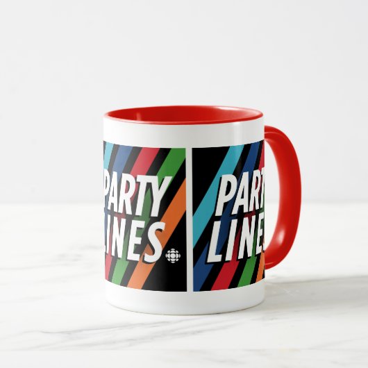 Mug Lignes de partie CBC (Devant droit)