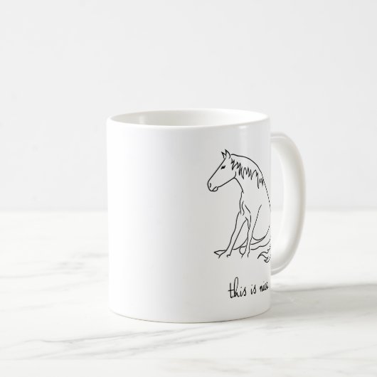 Mug Lignes de poney - c'est Nice (Devant droit)