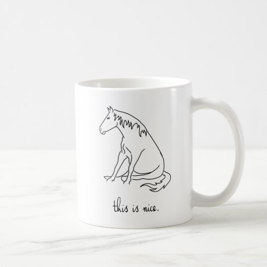 Mug Lignes de poney - c'est Nice (Droite)